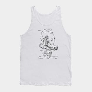 Football Helmet VINTAGE PATENT DRAWING Tank Top